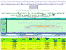 Tablet Screenshot of kumaraswamyworldwidetravelstours.enmail.com